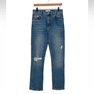 Reformation Women’s High Rise Palermo Destroyed Distressed Denim Jeans- Size 28